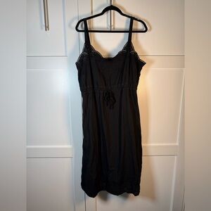 J. Crew Black Lace Detail Chemise